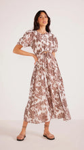 Load image into Gallery viewer, Vivian Puff Sleeve Midi Dress // Mink Pink
