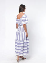 Load image into Gallery viewer, Diva Maxi Dress / Stripe Blue
