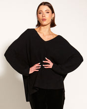 Load image into Gallery viewer, Ordinary Love V-Neck Knit Top / Black // Fate + Becker
