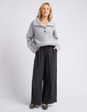 Load image into Gallery viewer, Bron Button Knit / Grey Marle // Elm
