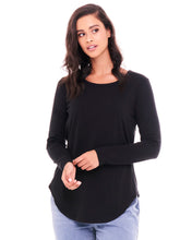 Load image into Gallery viewer, Megan Long Sleeve / Black / Betty Basic
