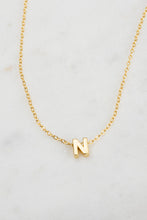Load image into Gallery viewer, Letter Necklace / Gold // Zafino
