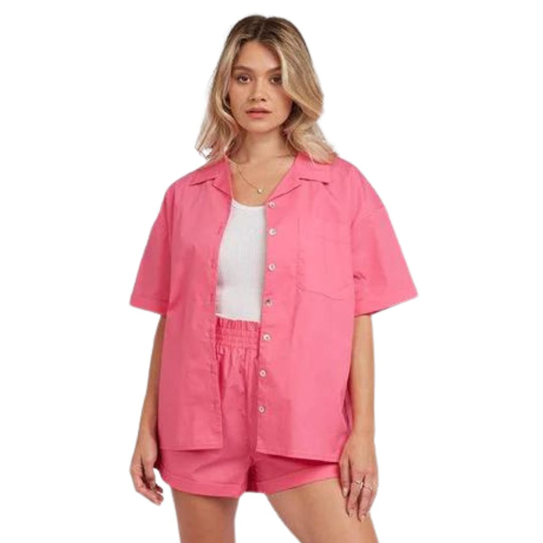 Heidi Short Sleeve Shirt / Pink
