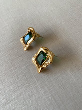 Load image into Gallery viewer, Gia Gemstone Luxe Earrings / Emerald
