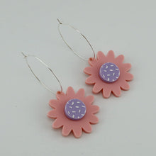 Load image into Gallery viewer, Jessica Spot Hoops / Earrings // Pink Nade
